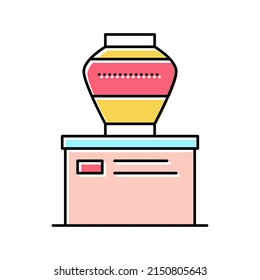 amphora vase exhibit color icon vector. amphora vase exhibit sign. isolated symbol illustration
