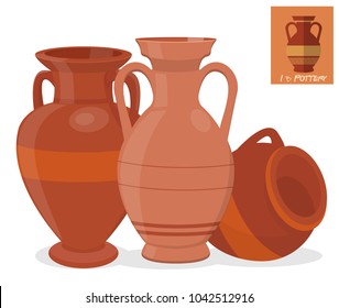 Amphora vase set