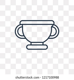 Amphora vector outline icon isolated on transparent background, high quality linear Amphora transparency concept can be used web and mobile