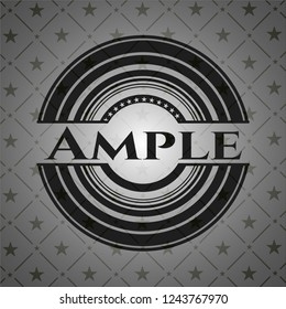 Ample black emblem. Vintage.