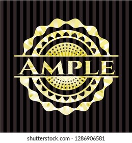 Ample golden badge or emblem