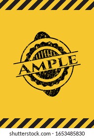 Símbolo de advertencia de grueso amplio. Ilustración vectorial. Detallado.