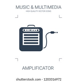 amplificator icon. high quality filled amplificator icon on white background. from music multimedia collection flat trendy vector amplificator symbol. use for web and mobile