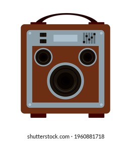 amplifier box icon on background