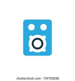 Amplifier Colorful Icon Symbol. Premium Quality Isolated Speaker Element In Trendy Style.
