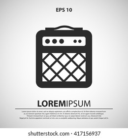 amplifier icon. guitar amplifier vector illustration