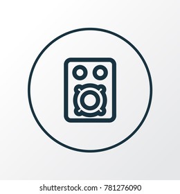 Amplifier icon line symbol. Premium quality isolated speaker element in trendy style.