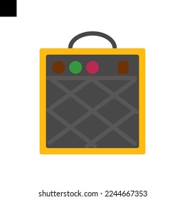 amplifier icon logo flat style vector