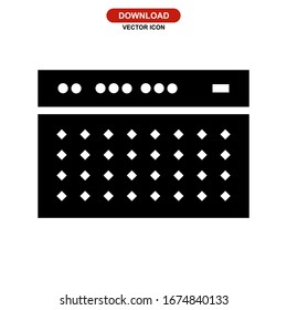 amplifier icon or logo isolated sign symbol vector illustration - high quality black style vector icons
