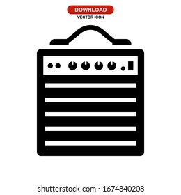 amplifier icon or logo isolated sign symbol vector illustration - high quality black style vector icons
