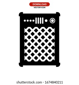 amplifier icon or logo isolated sign symbol vector illustration - high quality black style vector icons
