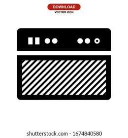 amplifier icon or logo isolated sign symbol vector illustration - high quality black style vector icons
