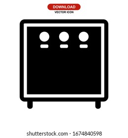 amplifier icon or logo isolated sign symbol vector illustration - high quality black style vector icons

