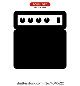 amplifier icon or logo isolated sign symbol vector illustration - high quality black style vector icons
