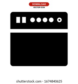 amplifier icon or logo isolated sign symbol vector illustration - high quality black style vector icons
