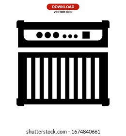 amplifier icon or logo isolated sign symbol vector illustration - high quality black style vector icons
