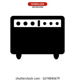 amplifier icon or logo isolated sign symbol vector illustration - high quality black style vector icons
