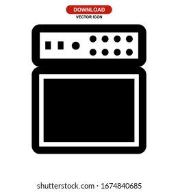 amplifier icon or logo isolated sign symbol vector illustration - high quality black style vector icons
