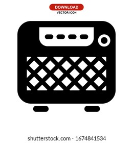 amplifier icon or logo isolated sign symbol vector illustration - high quality black style vector icons
