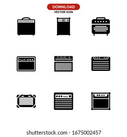 amplifier icon or logo isolated sign symbol vector illustration - Collection of high quality black style vector icons
