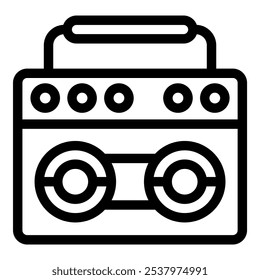 Amplifier icon representing audio equipment for sound enhancement, capturing the essence of music production and live performances