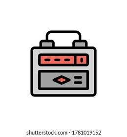 Amplifier icon. Simple color with outline vector elements of rock n roll icons for ui and ux, website or mobile application