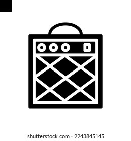 amplifier icon solid style vector