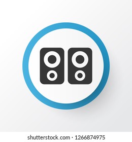 Amplifier icon symbol. Premium quality isolated loudspeaker element in trendy style.