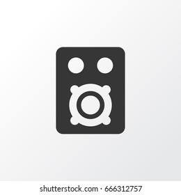 Amplifier Icon Symbol. Premium Quality Isolated Speaker Element In Trendy Style.