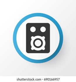 Amplifier Icon Symbol. Premium Quality Isolated Speaker Element In Trendy Style.