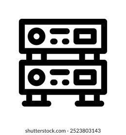 amplifier icon. vector line icon for your website, mobile, presentation, and logo design.
