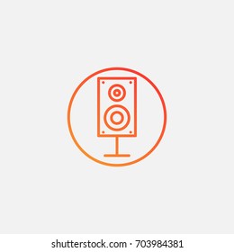 Amplifier icon.gradient illustration isolated vector sign symbol