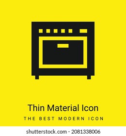 Icono de material amarillo brillante mínimo del amplificador
