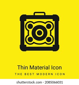 Amplifier minimal bright yellow material icon