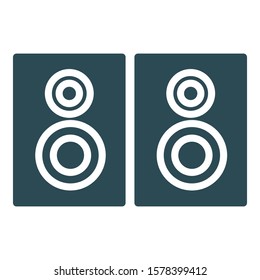 
Amplifier speaker  Isolated Vector Icon fully editable
