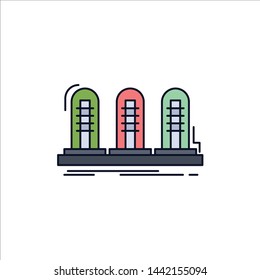amplifier tube Flat Color Icon Vector
