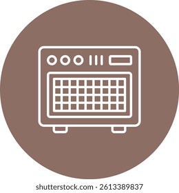 Amplifier vector icon. Can be used for printing, mobile and web applications.