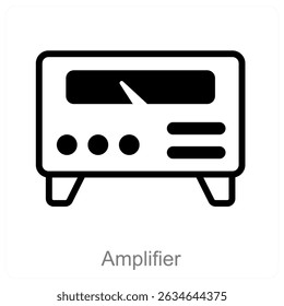 amplifier vector icon concept design
