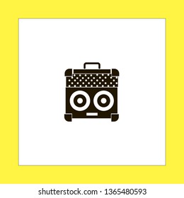 amplifier vector icon. flat design