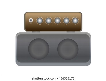 amplifier vector illustration on white