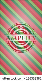Amplify christmas badge.