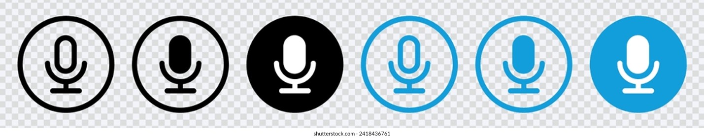 "Amplify designs with our Microphone Icon – A versatile voice symbol for impactful and clear visual communication. Ideal for multimedia and technology."