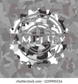 Amplify on grey camo pattern