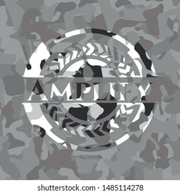 Amplify on grey camo texture