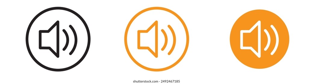 Amplifying Speaker Icon for Audio and Communication Graphics Essential for Representing Speakers and Sound Amplification