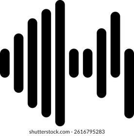 Amplitude Glyph Vector Icon Design