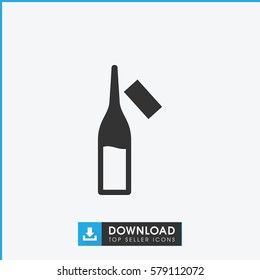 ampoule icon illustration isolated vector sign symbol