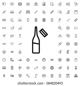 ampoule icon illustration isolated vector sign symbol. Health icons set.