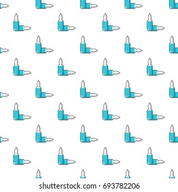 Ampoule pattern in cartoon style. Seamless pattern vector illustration