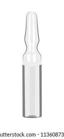 ampoule realistic vector illustration isolated